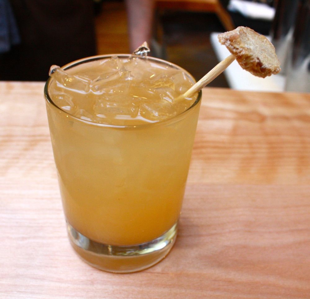 After the Storm is fashioned from Ration Rum, ginger syrup, condensed yogurt whey, UFF ginger kombucha and served on the rocks for $10.