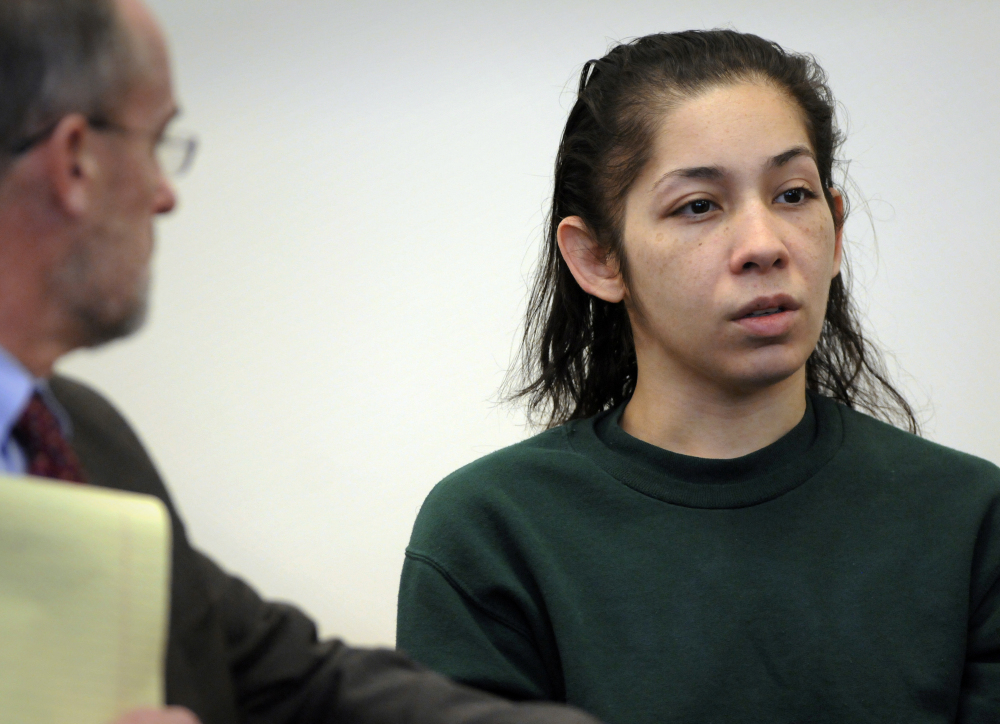 Elsa Oliver of Fitchburg is arraigned on multiple charges related to the case of her missing 5-year-old son Jeremiah Oliver at Worcester Superior Court on Friday. Oliver, 28, was ordered held on $100,000 on charges including kidnapping, assault and battery with a dangerous weapon and reckless endangerment.
