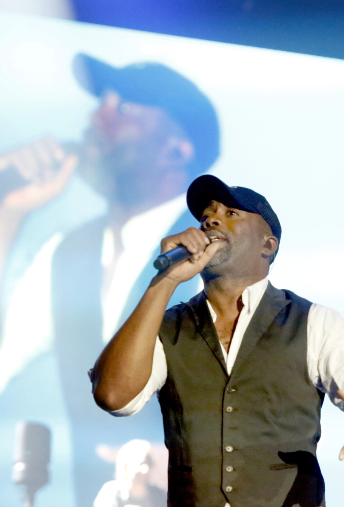 Darius Rucker performs at the Cumberland County Civic Center on Saturday night.