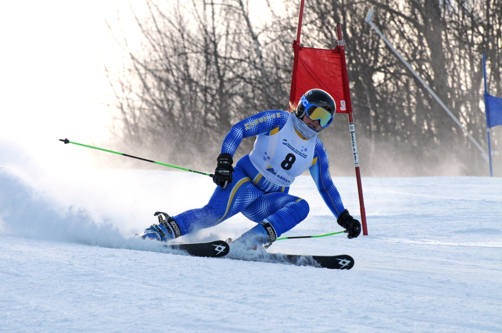 Elise Luce ended her high school career with seven state championships – four in giant slalom, three in slalom – and an Eastern high school championships giant slalom title.