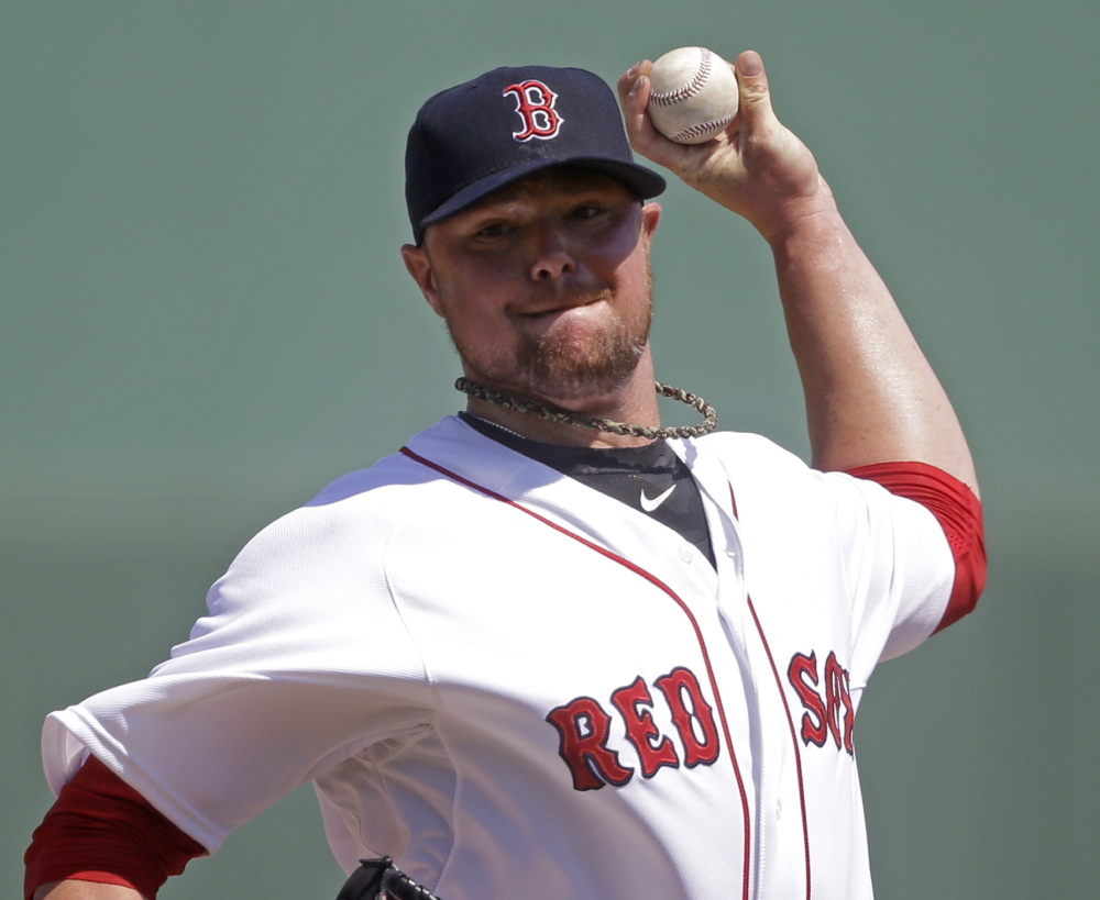 Jon Lester, Boston’s opening day starter for the fourth year in a row, goes up against a Baltimore team that led the majors in homers last year.
