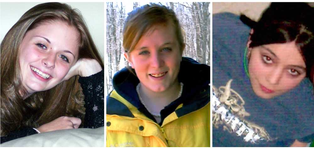 The Associated Press Family photos show, from left, Amber Marie Rose, Natasha Weigel and Amy Rademaker. All three were killed in car crashes involving GM’s Cobalt during 2005-2006.