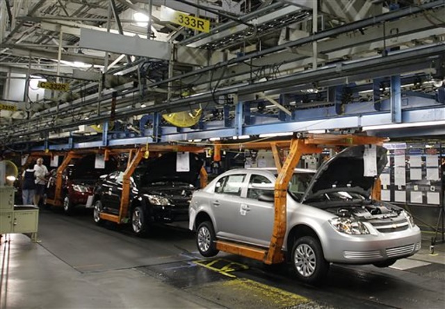 Chevy Cobalt, shown on the assembly line at the Lordstown Assembly Plant, is one of six models in General Motors' recall tied to defective ignition switches. GM is adding 824,000 small cars to its ongoing recall.