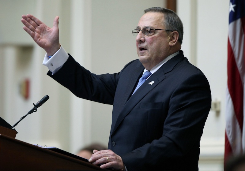 Gov. Paul LePage delivers his State of the State address Feb. 4. He will introduce legislation Tuesday that aims to crack down on drug dealing and drug abuse in Maine.