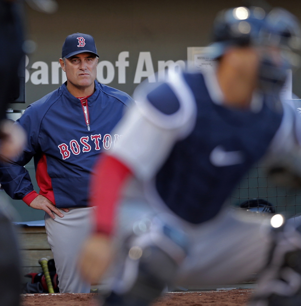 Red Sox Manager John Farrell probably didn’t like what he saw from the dugout Monday. The Red Sox stranded 12 runners on base and were 0 for 10 with runners in scoring position.