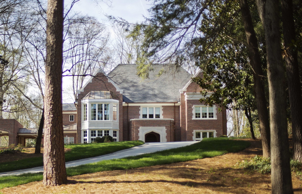 The new $2.2 million mansion that is the residence of Atlanta Archbishop Wilton Gregory stands in the upscale Buckhead neighborhood in Atlanta.