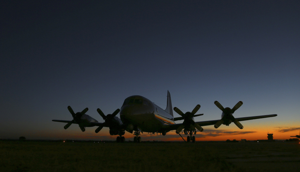 Royal New Zealand Air Force’s P-3 Orion sits on the tarmac at RAAF base Peace in Perth, Australia, Wednesday, April 2, 2014. Ten planes and nine ships resume the search for the missing Malaysia Airlines Flight MH370 in the southern Indian Ocean.