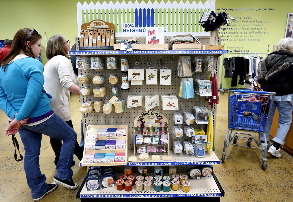 Regional products are now for sale at Goodwill of Northern New England in South Portland and 26 other outlets, but donated goods will remain the mainstay of the stores.