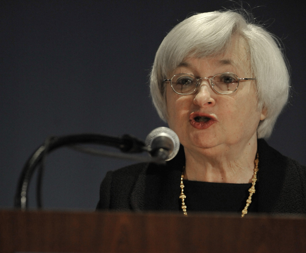 Federal Reserve Chair Janet Yellen speaks Monday in Chicago. Her plainspoken speech was an unorthodox move for a leader of the nation’s central bank.