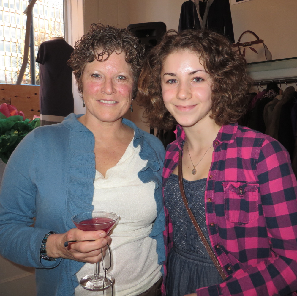 Marie Pressman of Harpswell with her daughter Sadie Pressman, who was named a Maine Jewish Film Festival Volunteer of the Year. Sadie’s involvement began as a service project associated with her bat mitzvah.