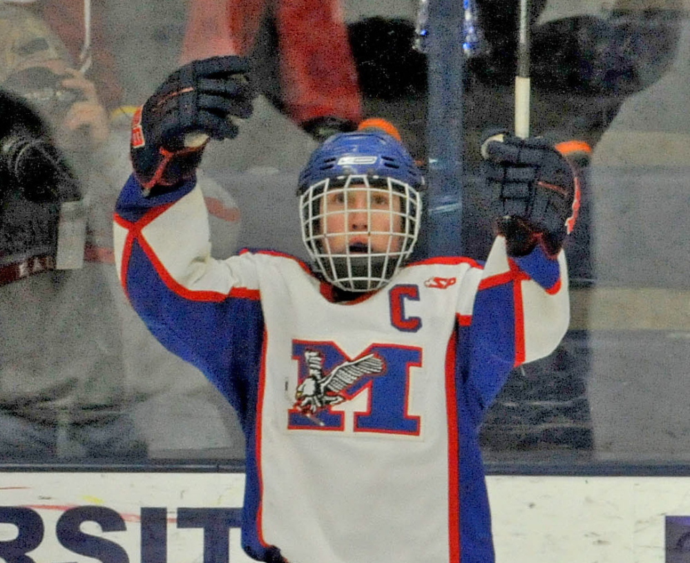 Chase Cunningham and his Messalonskee teammates finally broke through this winter to win their first boys’ hockey championship, and did so in impressive fashion with a 21-0 record.