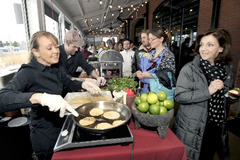 Shannon Bard, left, competing in the 2013 Incredible Breakfast Cook-Off in South Portland, will appear Thursday on the Food Network’s “Beat Bobby Flay.”