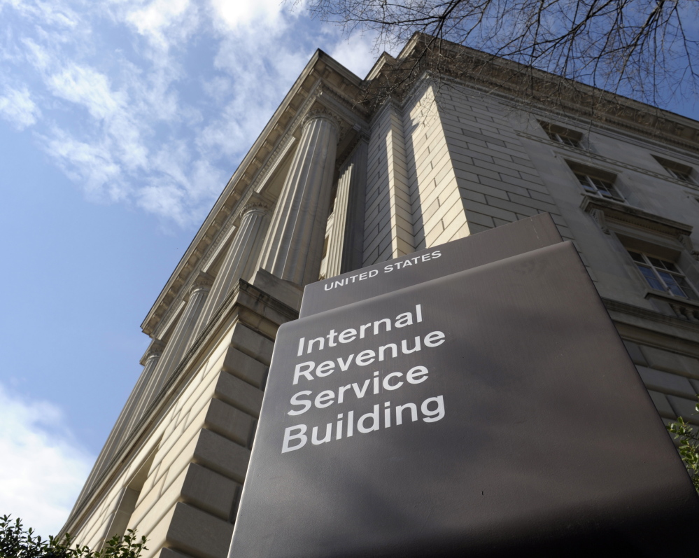 The Internal Revenue Service building in Washington is seen in March. A new poll shows that those who struggle to fill out their tax returns are in a minority.
