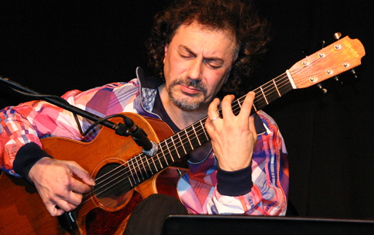 ≈Pierre Bensusan, French-Algerian guitarist, singer and composer, is at One Longfellow Square in Portland on Saturday.