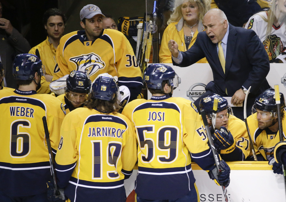 Barry Trotz took the Nashville Predators to the postseason seven times in an eight-year span, but failed to lead the small-market team into the playoffs the last two seasons.