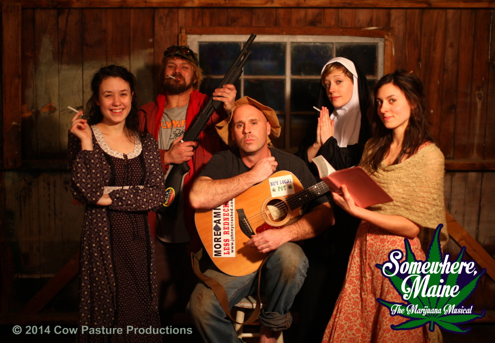 “Somewhere Maine: The Marijuana Musical,” featuring original music and lyrics by Johnny Crashed with choreography by the Nevaeh Dance Company and Maine bluegrass and country musicians, will be presented at Port City Music Hall in Portland on Sunday.