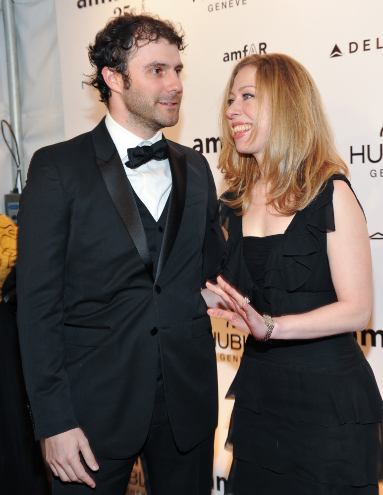 Chelsea Clinton and husband Marc Mezvinsky are expecting their first child.