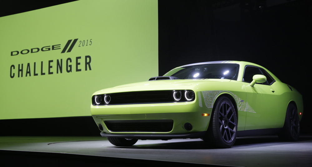 The 2015 Dodge Challenger is introduced at the New York International Auto Show on Thursday.