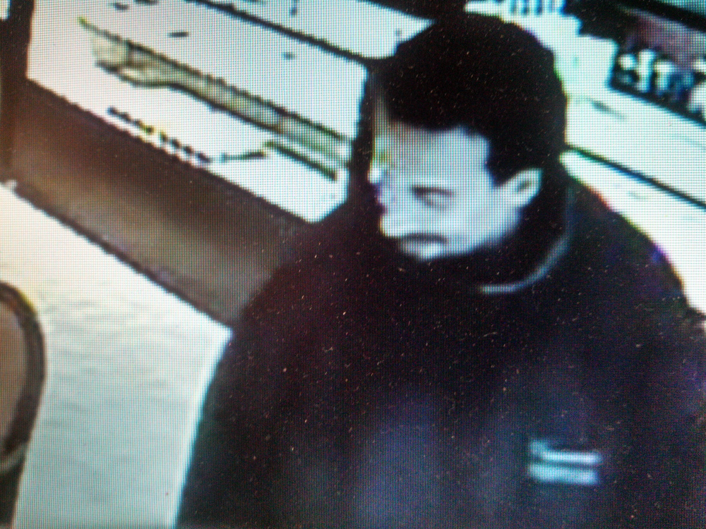 Waterville police released this photo of a man who stole two rings from L. Tardif Jeweler on Tuesday.