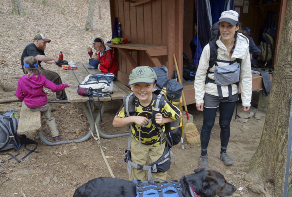 Rest and relaxation are wherever the Kallins and their faithful dog Orion can find it along the 2,185-mile Appalachian Trail that starts at Georgia’s Springer Mountain and concludes at Maine’s Mount Katahdin. So far, only 10 families have completed the trek.