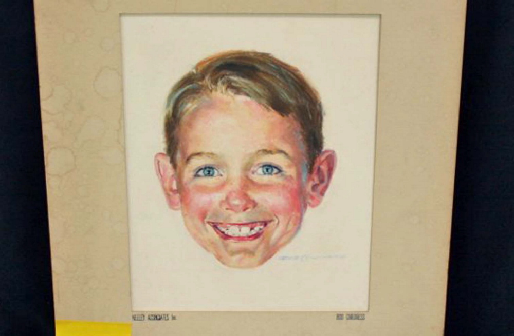 A watercolor of Dick from the "Dick and Jane" series is among the artwork by Robert Childress to be sold at auction. The "Dick and Jane" series helped teach generations of children to read.