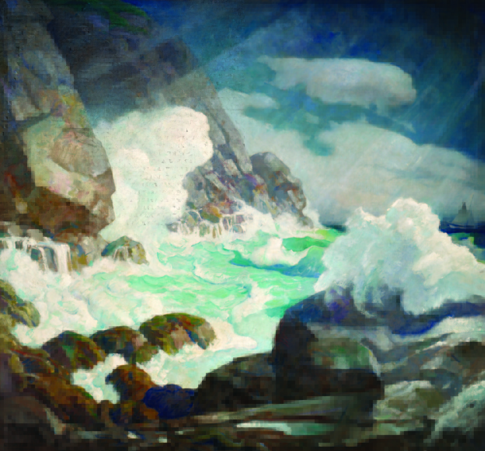 N.C. Wyeth, “Maine Headland, Black Head, Monhegan Island.”