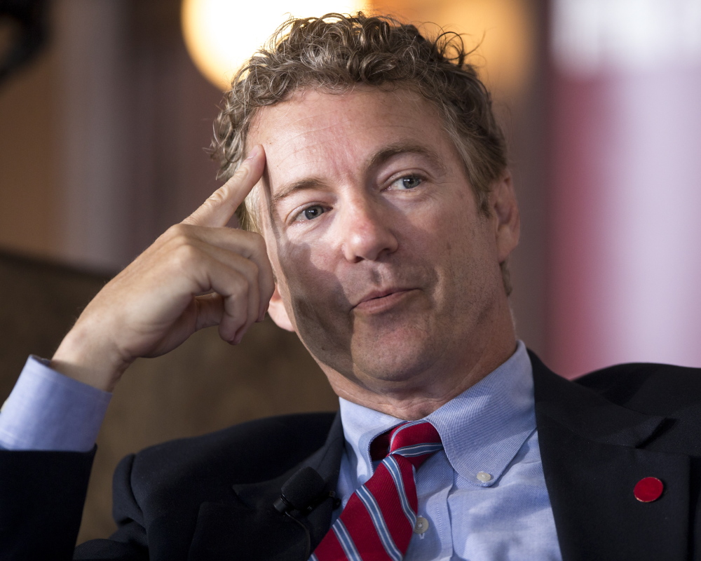Sen. Rand Paul, R-Ky., is scheduled to address the Maine Republican Party convention Saturday.
