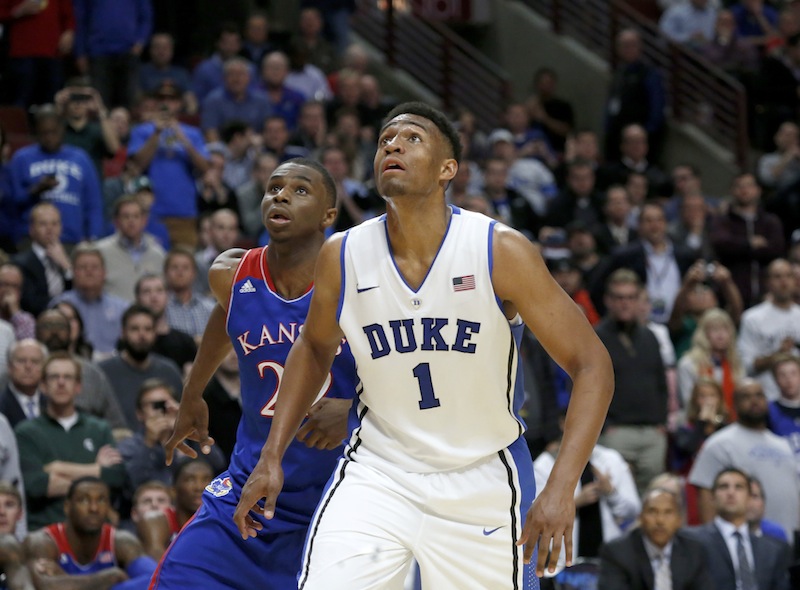 Duke's Jabari Parker and Kansas' Andrew Wiggins are projected to be two of the top draft picks in this year's NBA Draft. United Center