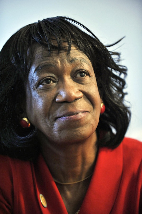 In this November 2009, file photo, President Barack Obama's aunt Zeituni Onyango. Onyango, whose status as an illegal immigrant was revealed days before Obama was elected in 2008, died Tuesday, April 8, 2014, said Cleveland attorney Margaret Wong, who represented Onyango in her immigration case. She was 61.