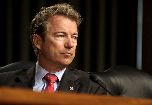 Sen. Rand Paul, R-Ky., attends a subcommittee hearing Tuesday in Washington.