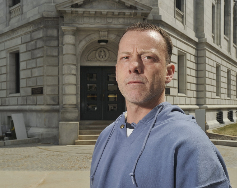 Keith Ayotte claimed in a federal lawsuit that Maine State Prison guards threatened him for reporting a beating by another inmate armed with a prison-issue padlock.