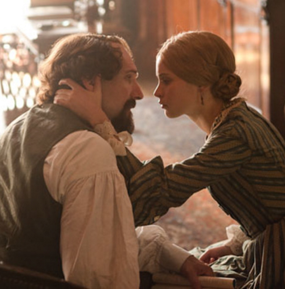 Ralph Fiennes and Felicity Jones in “The Invisible Woman.”