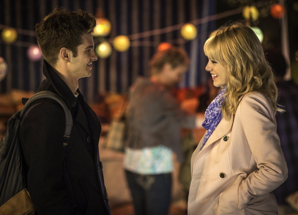 Andrew Garfield and Emma Stone in “The Amazing Spider-Man.”