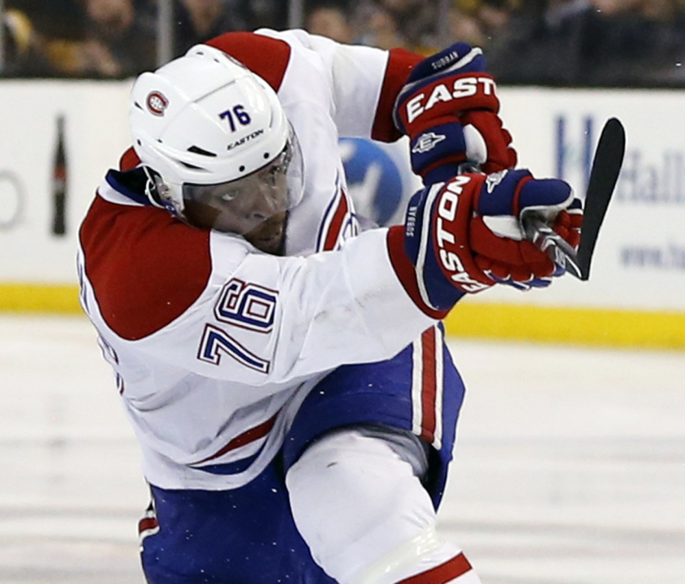 Montreal’s P.K. Subban has long been unpopular in Boston, and his overtime goal Thursday in Game 1 of the Eastern Conference semifinals brought out the worst in some fans.