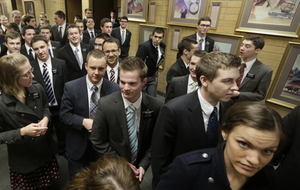 More young Mormons are attending the Missionary Training Center in Provo, Utah, but membership in the Church of Jesus Christ of Latter-day Saints has not increased proportionately.