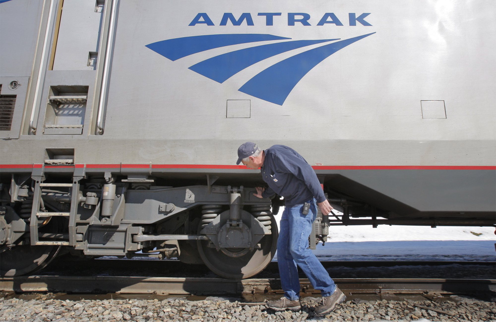 Amtrak says it could take weeks to repair winter damage to tracks.