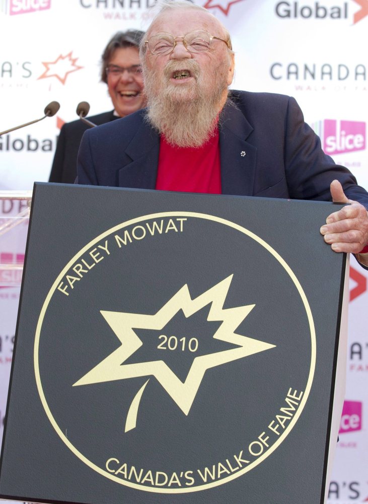 A 2010 inductee to Canada’s Walk of Fame, the author Farley Mowat was a powerful voice for environmental and social issues.