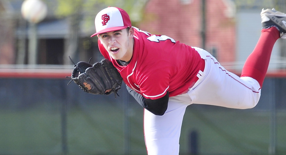 Henry Curran of South Portland pitched a five-inning no-hitter Thursday against Biddeford. Not just that, but 13 of Biddeford’s 15 outs were strikeouts, and Curran walked just one. Now, that’s domination. The Red Riots improved to 6-0 with the 10-0 victory and dropped the Tigers to 4-2.