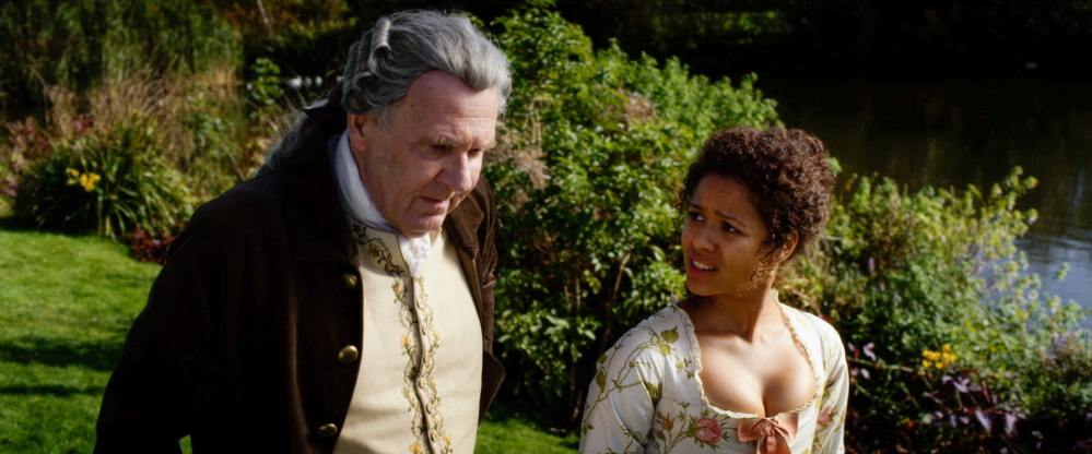 Tom Wilkinson as Lord Murray and Gugu Mbatha-Raw as Dido in “Belle.”