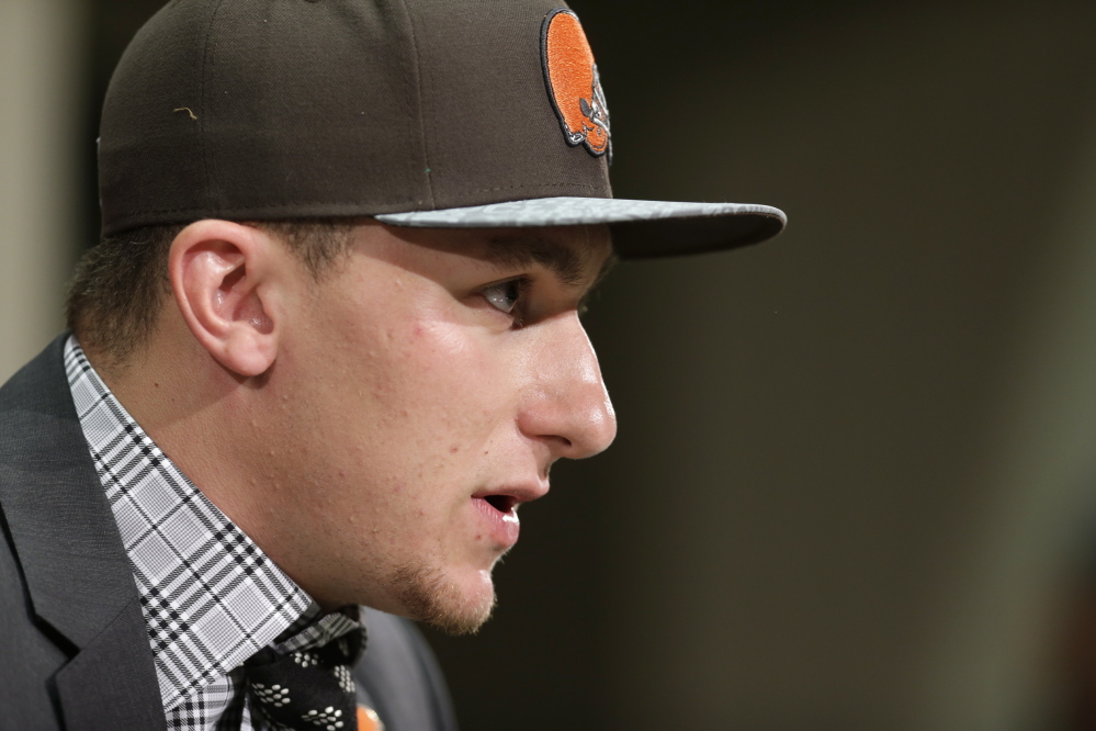 Johnny Manziel was taken with the 22nd overall pick by Cleveland in the 2014 NFL draft.