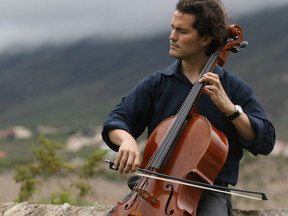 Cellist Zuill Bailey performs “Don Quixote” with the Portland Symphony Orchestra on Tuesday.