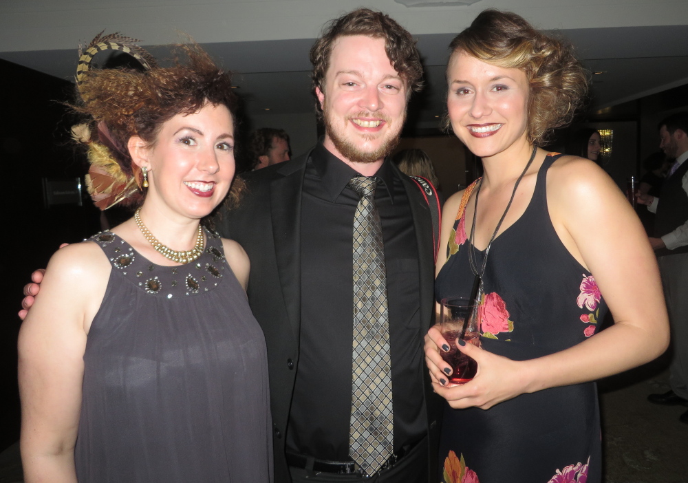 Jenny Kowtko, left, an artist and teacher; Dylan Verner, a photographer and painter; and Ashleigh Burskey, an artist and member of 2 Degrees Portland.