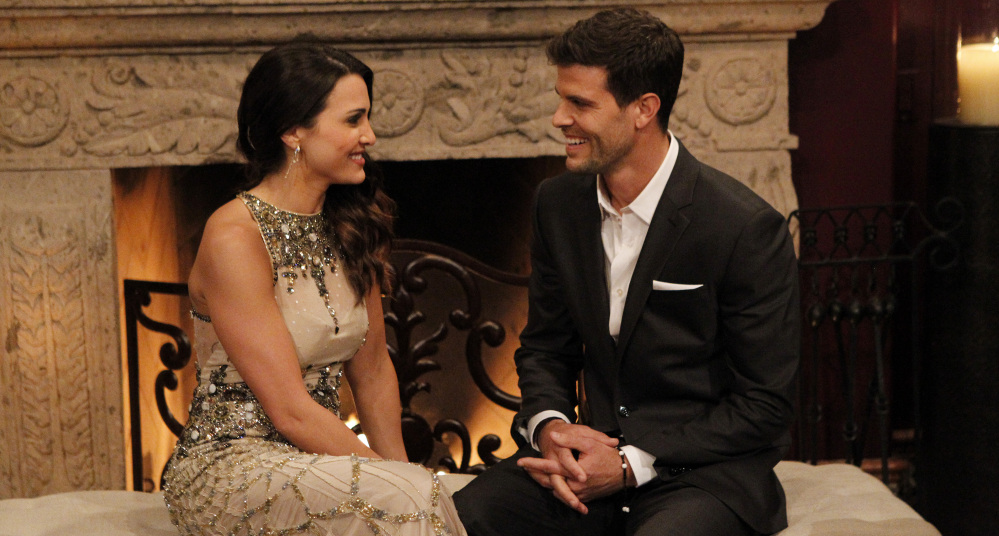 Andi Dorfman, 27, and Eric Hill appear on the premiere episode of “The Bachelorette,” which aired Monday night.