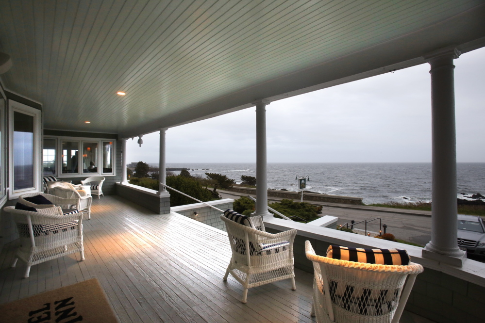 Every seat in the house, inside or out, offers a commanding view of the Atlantic.