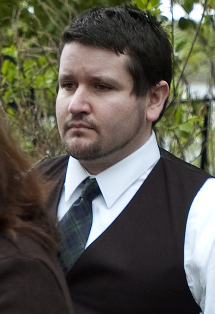 Seth Mazzaglia attends a viewing at Peirce Island in Portsmouth, N.H., on Tuesday. It’s where prosecutors allege Mazzaglia disposed of the body of University of New Hampshire student Elizabeth “Lizzy” Marriott.