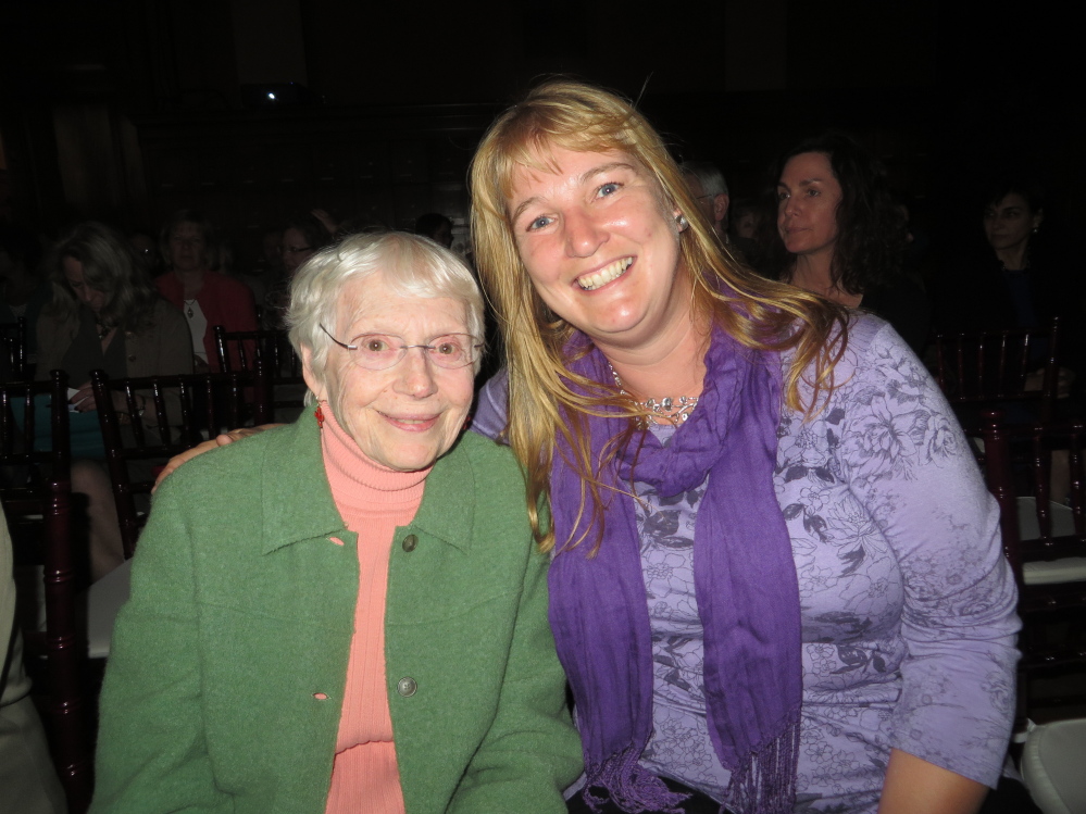 Portland residents Sue Ewing and Barbara Bauer, above, at the Portland Ovations membersâ preview party.