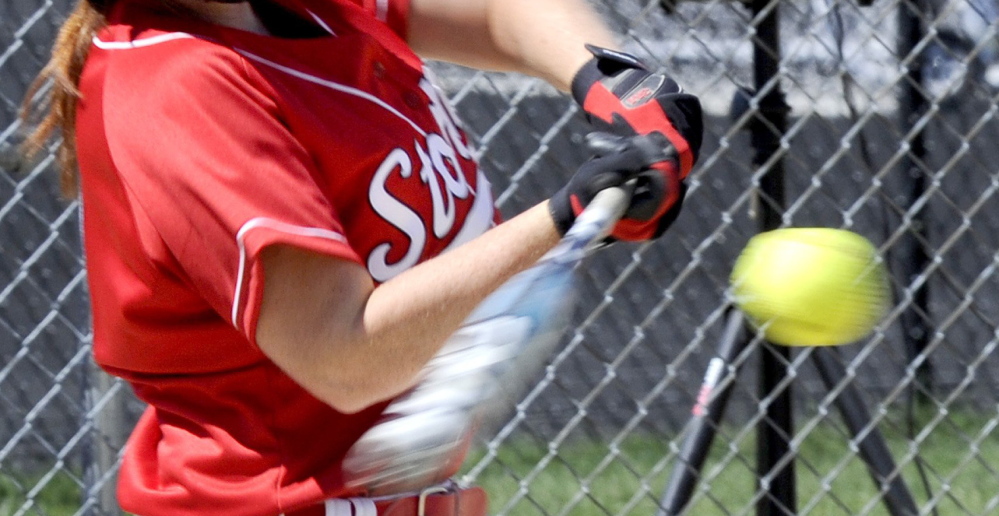 Before 2010, when a rule change moved the high school softball pitching rubber from 40 to 43 feet, hitting had become a lost art. But now fielding has become a factor because when the bat moves toward the ball, itâs now much more apt to make contact. File photo by John Patriquin/Staff Photographer