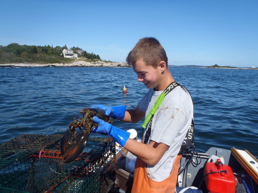 Benjamin LaMontagne, 18, died Feb. 22 after complications from oral surgery. Among his diverse interests were lobstering, which he did as a sternman, and hauling traps by hand in his skiff that he named the âHurdy Gurdy.â Family photo