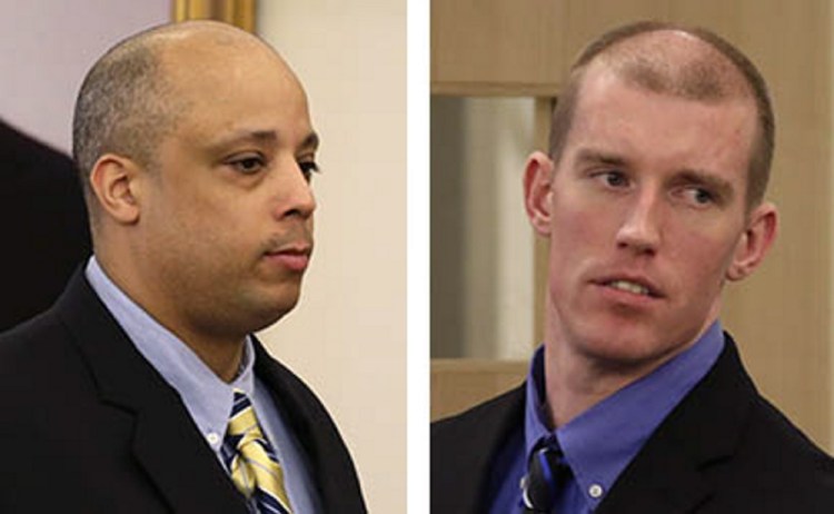 Randall Daluz, left, and Nicholas Sexton were convicted of killing three people and setting a car containing the bodies on fire in 2012.
