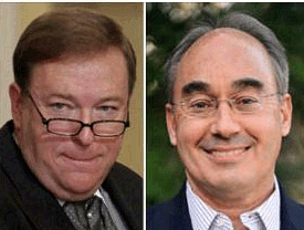 Kevin Raye, left, and Bruce Poliquin
